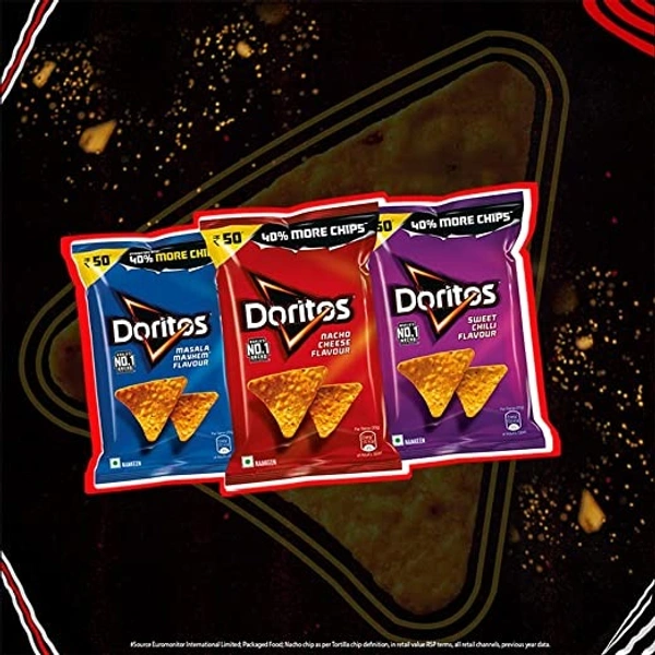 Doritos Nacho Cheese Flavour : 168 gms - 168 Gms