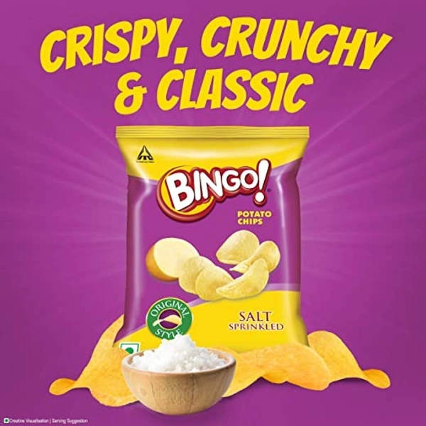 Bingo Salt Sprinkled Potato Chips : 100 gms - 100 Gms