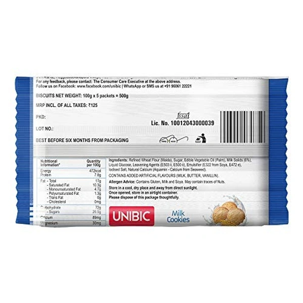 Unibic Milk Cookies : 500 gms - 500 GMS
