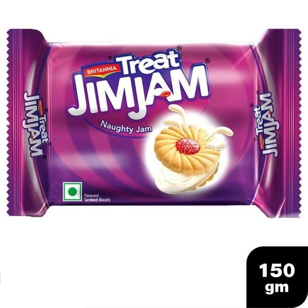 BRITANNIA Britannia Treat Jim-Jam Cream Biscuits : 150 gms - 150 gms