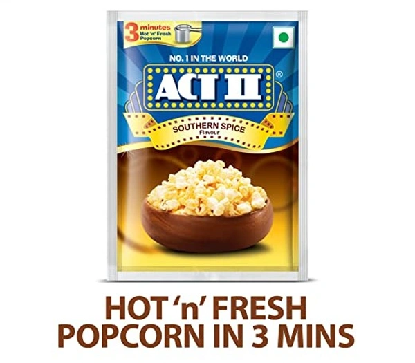 Act II Popcorn Southern Spice Flavour : 70 gms - 70 gms