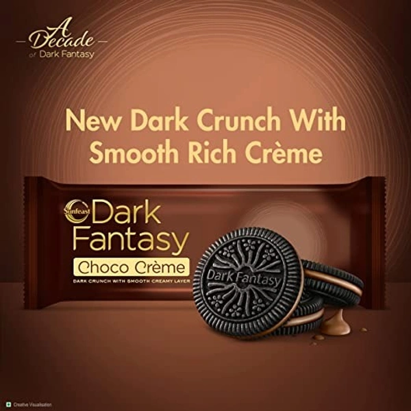 SUNFEAST Sunfeast Dark Fantasy Choco Creme Biscuits : 100 gms - 100 gms
