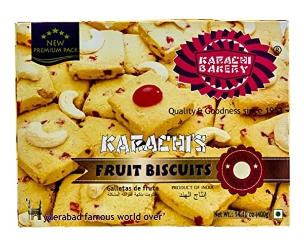 Karachi's Fruit Biscuits : 400 gms - 400 GMS