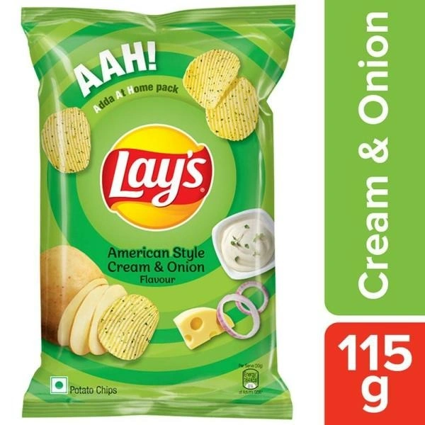 Lay's American Style Cream & Onion : 115 gms - 115 Gms