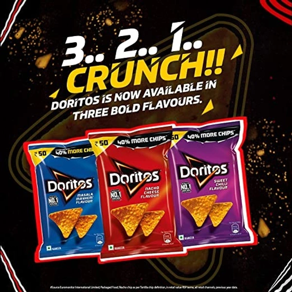 Doritos Cheese Flavour Nacho Chips : 66 gms - 66 Gms