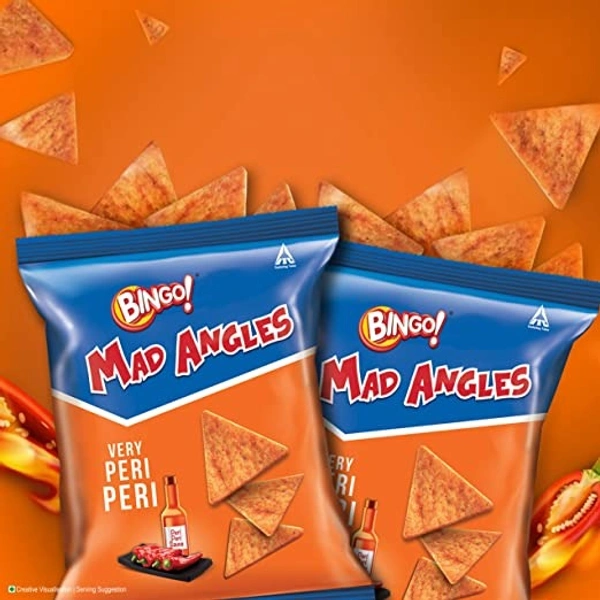 BINGO Bingo Mad Angles Very Peri Peri : 130 gms - 130 Gms