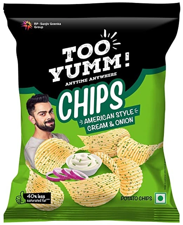 Too Yumm Style Cream & Onion Potato Chips : 105 gms - 105 Gms
