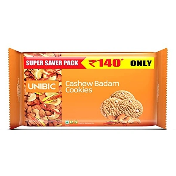 Unibic Cashew Badam Cookies : 500 gms - 500 GMS
