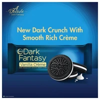 SUNFEAST Sunfeast Dark Fantasy Vanilla Creme Biscuits : 100 gms - 100 gms