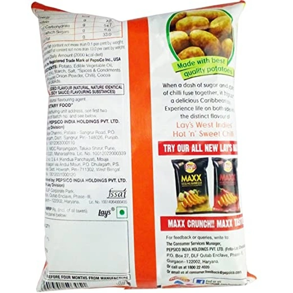 Lay's Hot 'N' Sweet Chilli Potato Chips : 78 gms - 78 Gms
