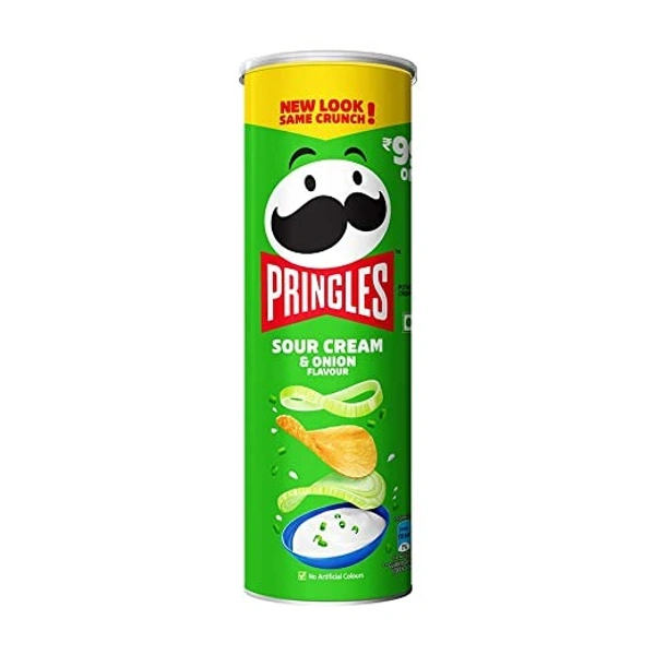 Pringles Potato Chips - Sour Cream & Onion : 107 gms - 107 Gms