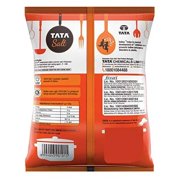 Tata Evaporated Iodised salt/అయోడైజ్డ్ ఉప్పు: 1 kg - 1 KG
