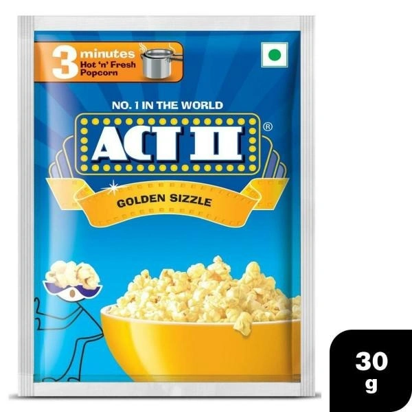 Act II Golden Sizzle Popcorn : 30 gms - 30 gms