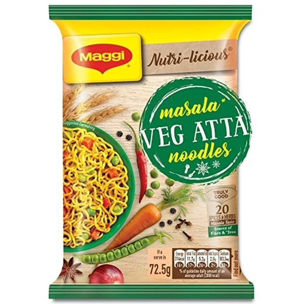 Maggi Veg Atta Noodles : 72.5 gms - 72.5 gms