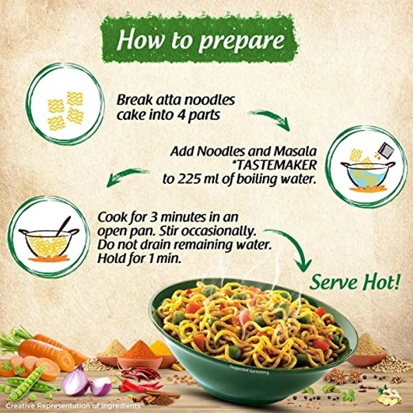 Maggi Veg Atta Noodles : 72.5 gms - 72.5 gms