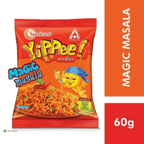 Sunfeast Yippee Magic Masala Noodles : 60 gms - 60 gms