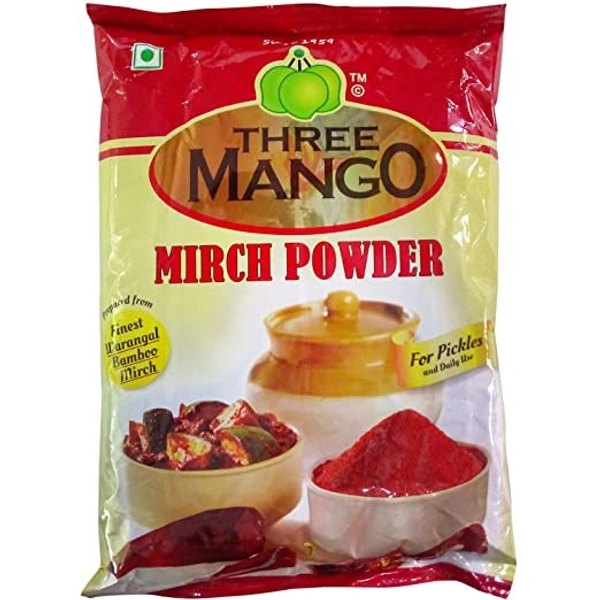 Three Mango Pickle Mirch Powder : 500 gms - 500 gms
