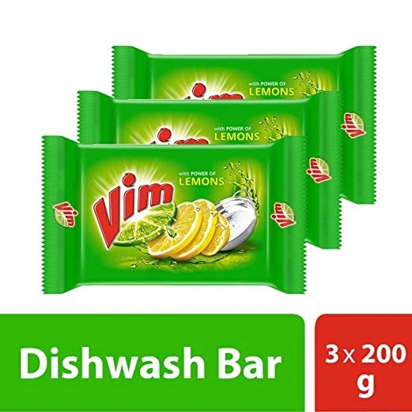 VIM Dishwash Bar 3 N (200 g Each) - 3*200 gms