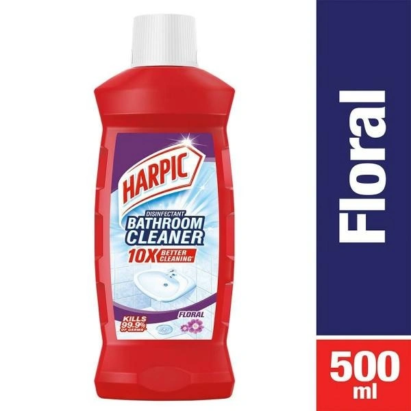 Harpic Floral Bathroom Cleaner 500 ml - 500 ml, Floral