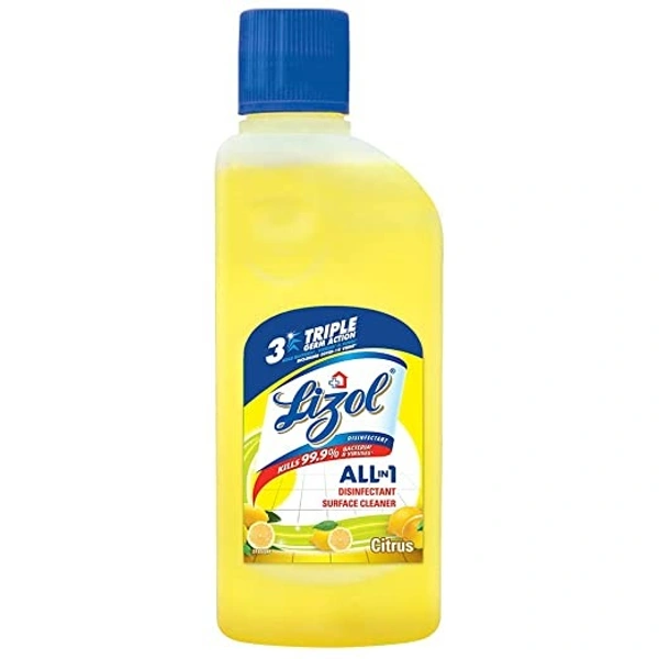Lizol Citrus Disinfectant Floor Cleaner 200 ml - 200 ml, Citrus