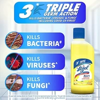 Lizol Citrus Disinfectant Floor Cleaner 200 ml - 200 ml, Citrus