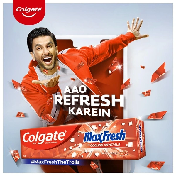 Colgate Max Fresh Spicy Fresh Red Gel Toothpaste 300 g - 300 g (Pack of 2)