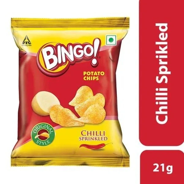 Bingo Original Style Chilli Sprinkled chips 21 gms - 21 gms