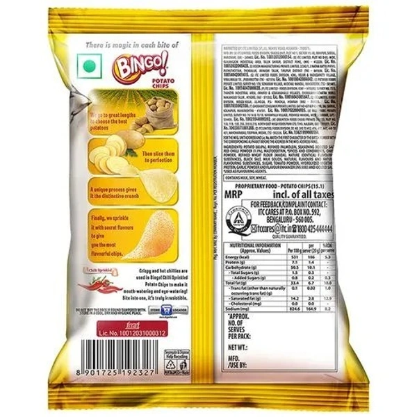 Bingo Original Style Chilli Sprinkled chips 21 gms - 21 gms