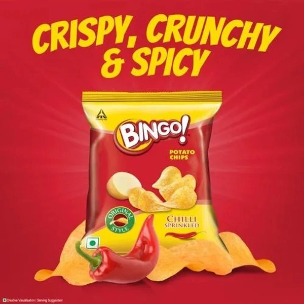 Bingo Original Style Spicy Potato Chips - 52 gms - 52 gms