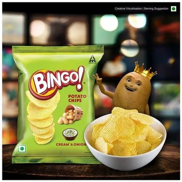 Bingo Cream & Onion Potato Chips : 100 gms - 100 Gms