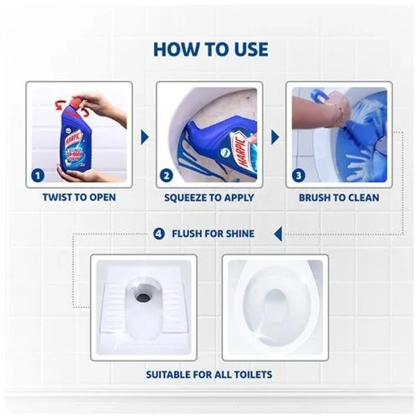Harpic Disinfectant Toilet Cleaner Liquid, Original, 200 ml - 200 ML