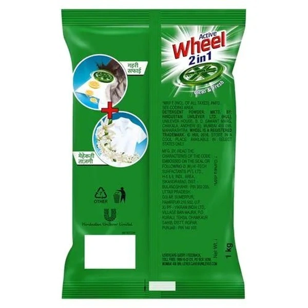Wheel Green Lemon & Jasmine Detergent Powder : 1 kg - 1 kg