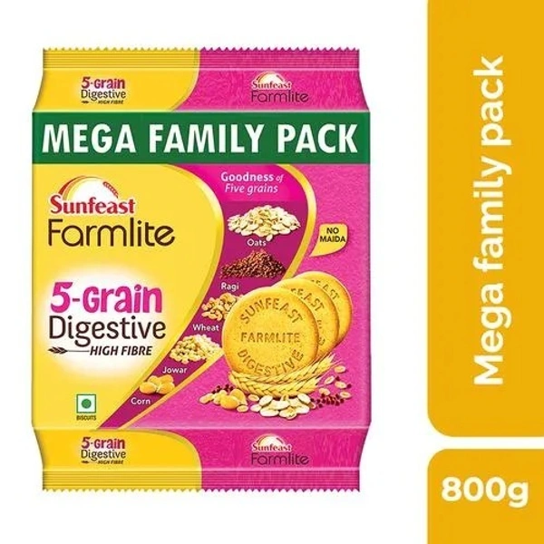 SUNFEAST Sunfeast Farmlite 5 Grain Digestive Biscuit : 800 gms - 800 gms