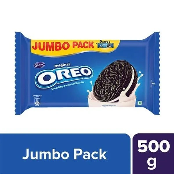 CADBURY Cadbury Oreo Original Chocolatey Sandwich Biscuits : 500 gms - 500 gms