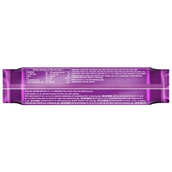 Britannia Tiger Krunch - Chocochip Biscuits 64 g - 64 gms