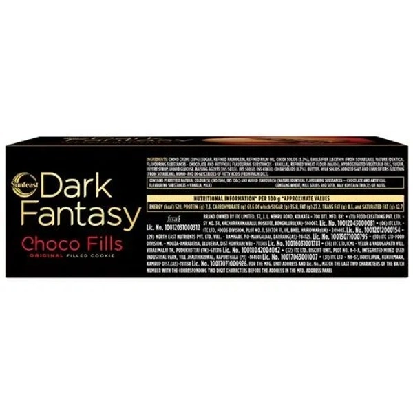 SUNFEAST Sunfeast Dark Fantasy Choco Fills Cookies : 75 gms - 75 gms