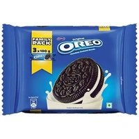 CADBURY Cadbury Oreo - Creme Biscuit, Vanilla, Family Pack, 300 g- Pack of 3, 2x300 g Multipack - 300 GMS