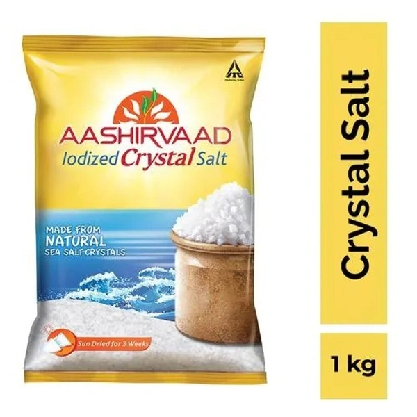 Aashirvaad Iodized Crystal Salt/క్రిస్టల్ ఉప్పు, 1 kg - 1 KG