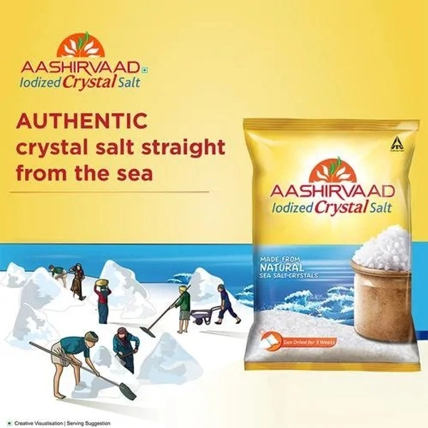 Aashirvaad Iodized Crystal Salt/క్రిస్టల్ ఉప్పు, 1 kg - 1 KG