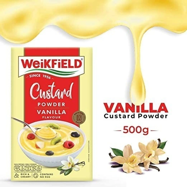 Weikfield Custard Powder Vanilla : 500 gms - 500 gms