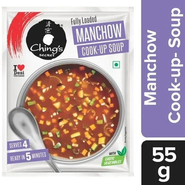 Ching'S Secret Manchow Instant Soup, 15 g Pouch - 55 gms