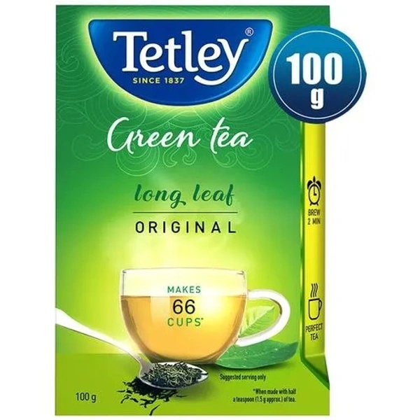 Tetley Long Leaf Original Green Tea - 100 g - 100 GMS