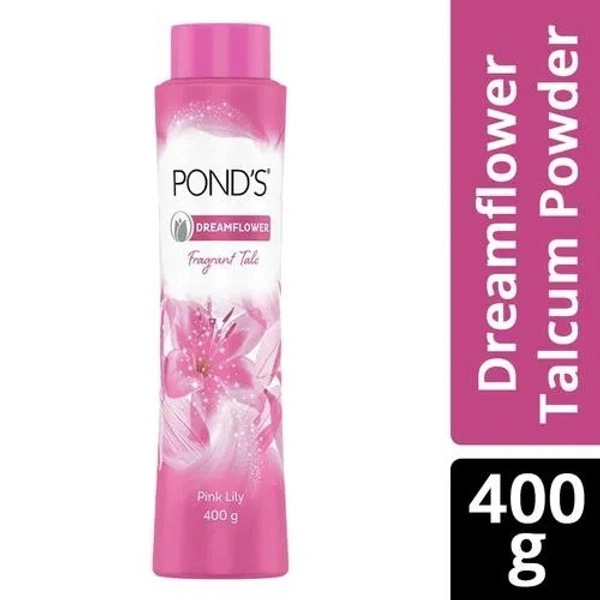Pond's Dreamflower Fragrant Talcum Powder  400 GMS - 400 gms, Pink Lily