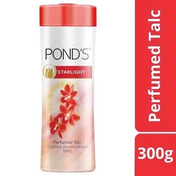 Pond's Starlight Talc : 300 gms - 300 gms, Jasmin & Orchid Notes