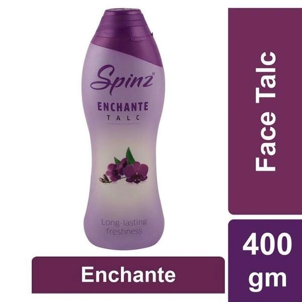 Spinz Talcum Powder - Enchante, 400 g - 400 GMS