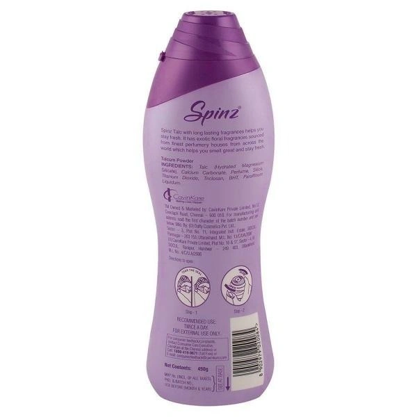 Spinz Talcum Powder - Enchante, 400 g - 400 GMS
