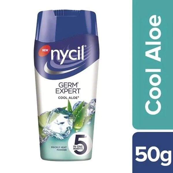 Nycil Prickly Heat Powder - Cool Aloe, 50 g - 50 GMS