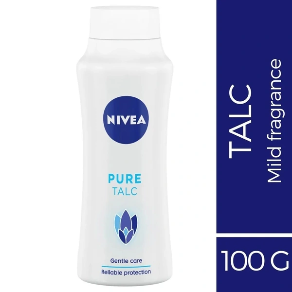 Nivea Pure Talcum Powder For Men & Women  400 g - 100 gms