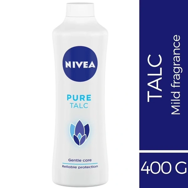 Nivea Pure Talcum Powder For Men & Women  400 g - 400 gms