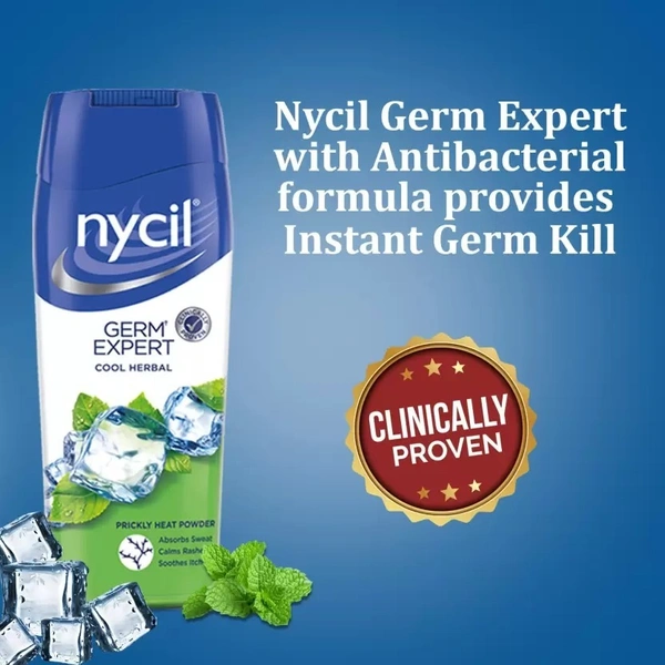 NYCIL Nycil Cool Herbal Prickly Heat Powder : 50 gms - 50 GMS